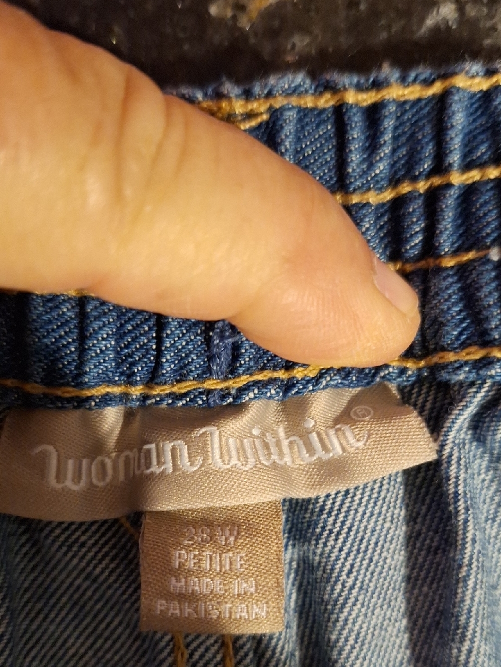 q ,womens  Classic Blue Denim Jeans 28WP - Picture 3 of 4